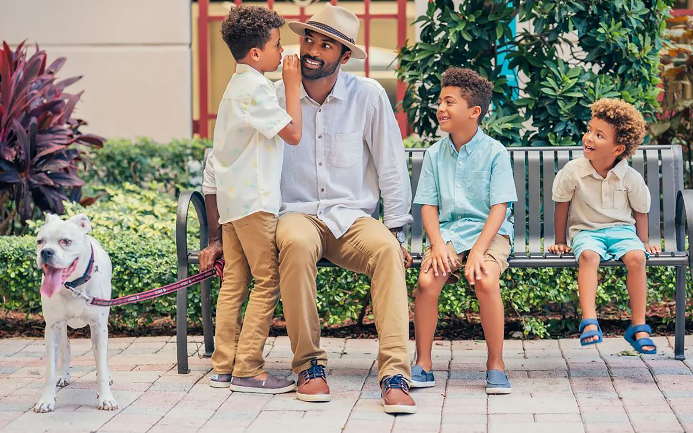 Cedrick with three boys